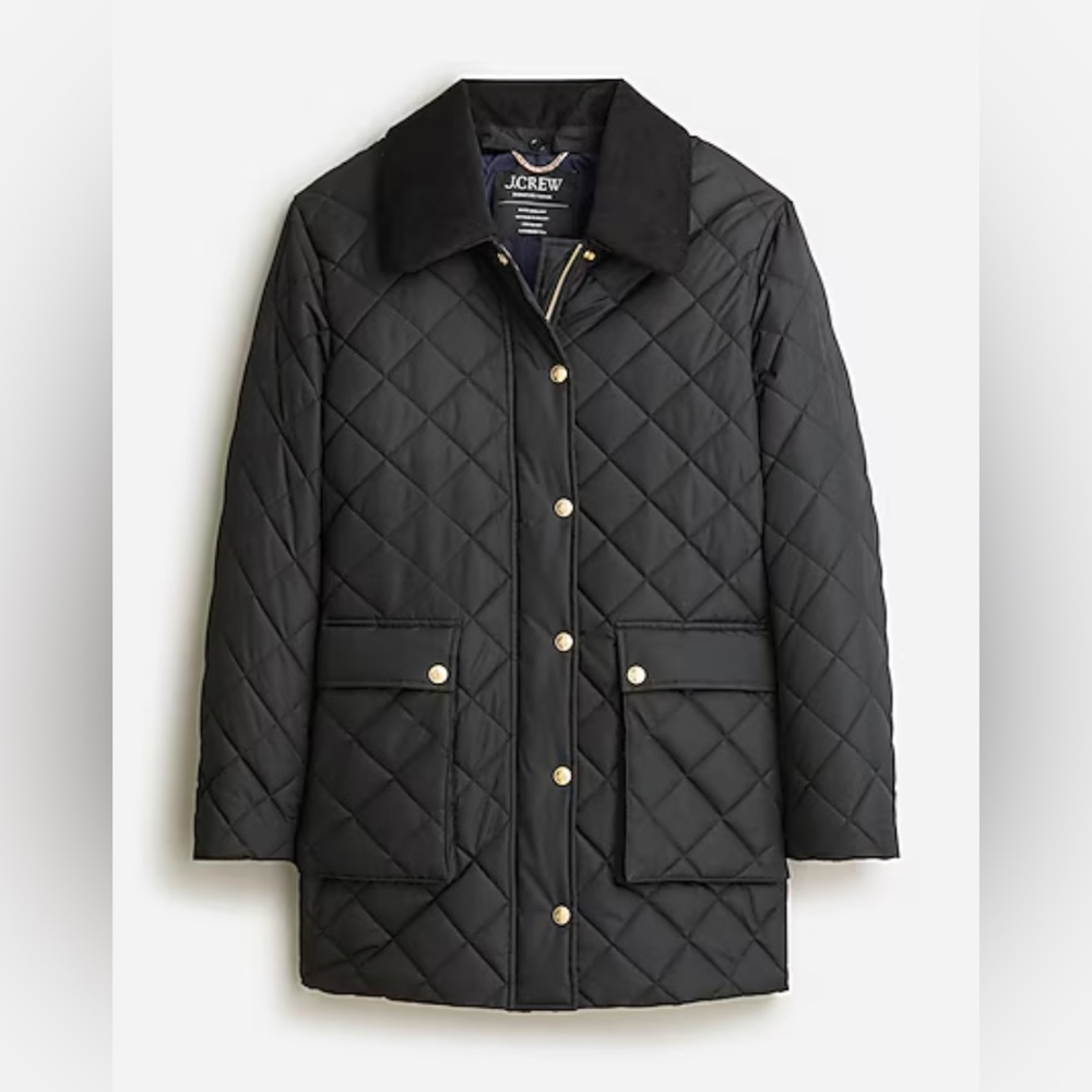 J.Crew Heritage quilted Barn Jacket™ with PrimaLoft®, Black